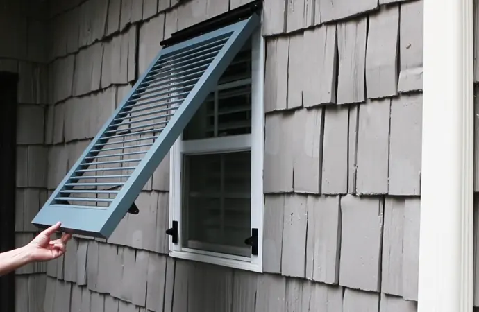 Bahama shutters are very simple in design.